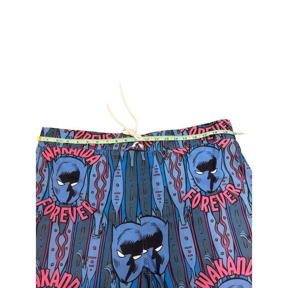 Marvel Black Panther Wakanda Forever Men's Board Shorts Trunks Sz 2XL 44/46 - Picture 2 of 6